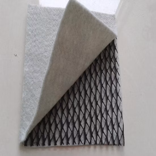 Réseau de drainage en filet géosynthétique composite pour couche de drainage Geonet Geomat 1500g