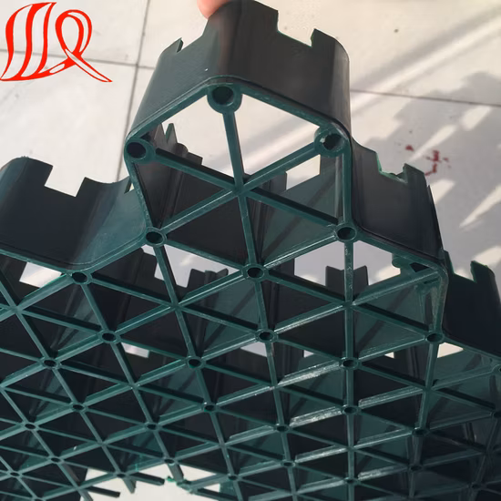 Grille en plastique de finisseur d'herbe de couleur verte 500*500*50mm pour le parking