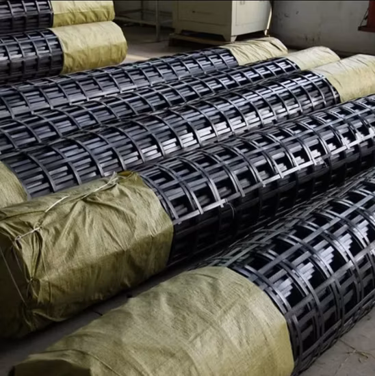 Prix ​​d'usine en plastique polypropylène PP géogrilles uniaxiales biaxiales pour la construction