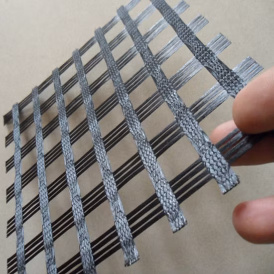 Vegas Road Construction Material PP Pet géogrille biaxiale pour la stabilisation des sols