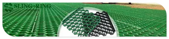 Grille d'herbe en plastique avec grilles de gravier pour allée